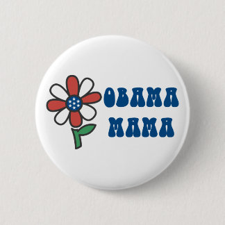 Badge Rond 5 Cm Boutons Obama Mama