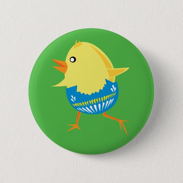 Badge Rond 5 Cm Boutons Pâques (Devant)