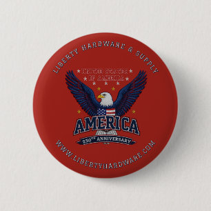Badge Rond 5 Cm Boutons personnalisés pour événement du 4 juillet