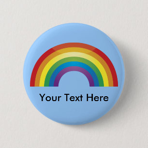 Badge Rond 5 Cm Boutons Rainbow standard personnalisés