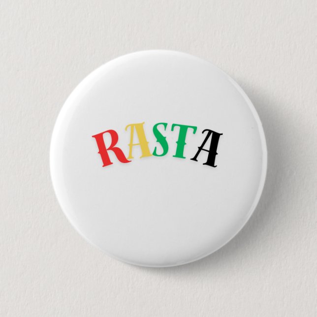 Badge Rond 5 Cm Boutons Rasta (Devant)