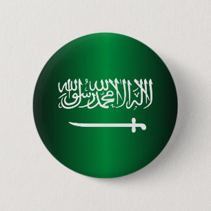 Badge Rond 5 Cm Boutons saoudiens de drapeau
