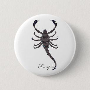 Badge Rond 5 Cm Boutons Scorpio de l'étoile