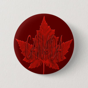 Badge Rond 5 Cm Boutons souvenir du Canada Bouton Feuille d'érable