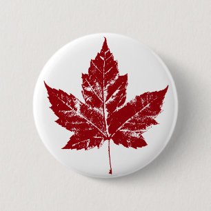 Badge Rond 5 Cm Boutons souvenirs du Canada Drapeau Maple Leaf Pin