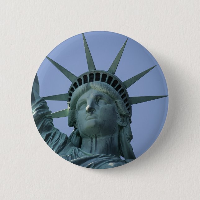 Badge Rond 5 Cm Boutons Statue de la Liberté (Devant)