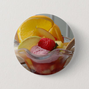 Badge Rond 5 Cm Boutons Sundae de crème glacée
