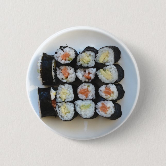 Badge Rond 5 Cm boutons sushi (Devant)