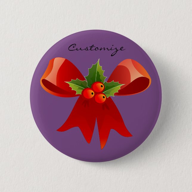 Badge Rond 5 Cm Bow Bow Holly Thunder_Cove (Devant)