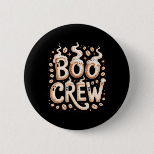 Badge Rond 5 Cm Bow Crew Halloween Café Cappuccino Espresso Rist