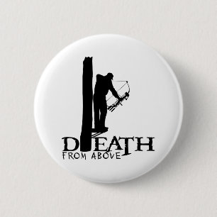 BADGE ROND 5 CM BOWHUNTING