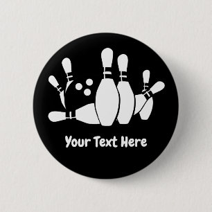 Badge Rond 5 Cm Bowler Bowler Pins de balle personnalisée