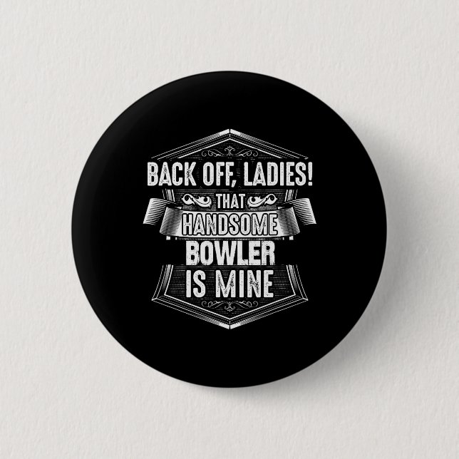 Badge Rond 5 Cm Bowler Bowling Wife Shirt  (Devant)