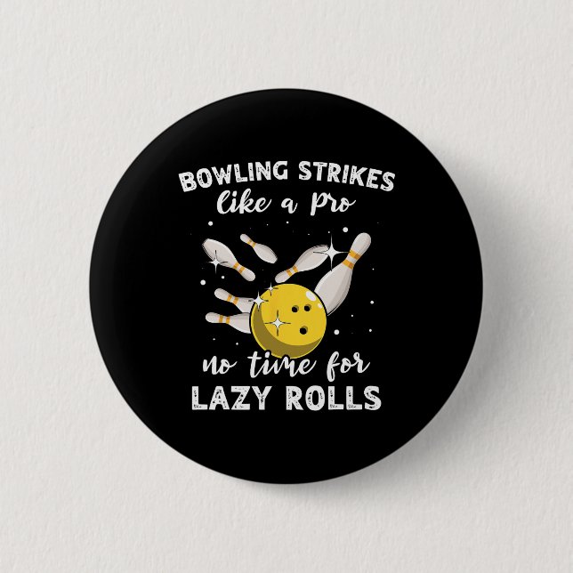 Badge Rond 5 Cm Bowler Joueur Bowler Slow Bowling (Devant)