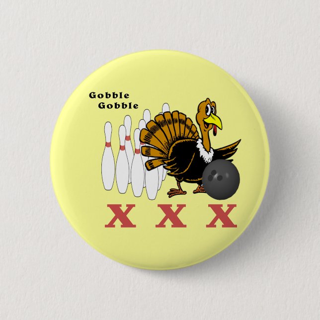 Badge Rond 5 Cm Bowling de la Turquie (Devant)