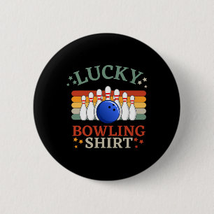 Badge Rond 5 Cm Bowling Drôle C'Est Mon Équipe De Frappe De Bowlin