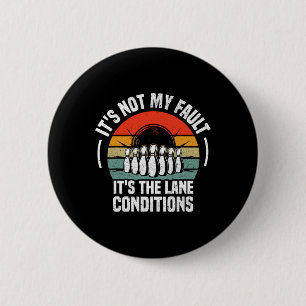 Badge Rond 5 Cm Bowling Drôle Pour Hommes Femmes Bowler Team Bowli