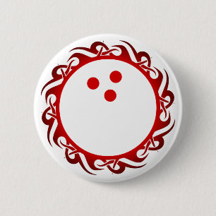 Badge Rond 5 Cm bowling tribal