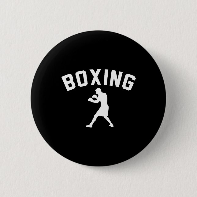 Badge Rond 5 Cm Boxe - Boxer Cadeau Boxe Ventilateur Boxe (Devant)