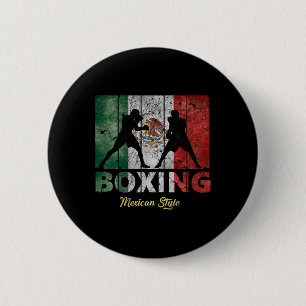 Badge Rond 5 Cm Boxe de style Vintage mexicain Grande Boxe