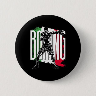 Badge Rond 5 Cm Boxe , Drapeau du Mexique