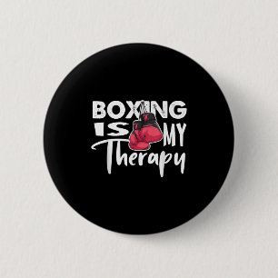 Badge Rond 5 Cm Boxe Est Ma Thérapie Drôle Citation Citation Gym F