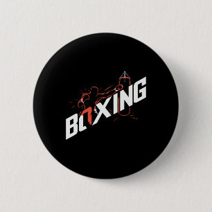 Badge Rond 5 Cm Boxe G Boxe Kickboxing Amateur de boxe Boxeur