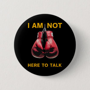 Badge Rond 5 Cm Boxe Kickboxing Amateur de boxe Boxeur Citation dr