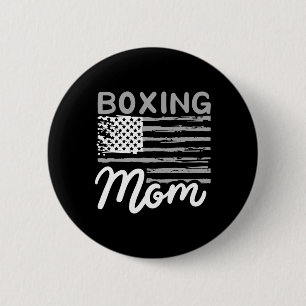 Badge Rond 5 Cm Boxe Maman Boxe Mère Kickboxing Maman Maman