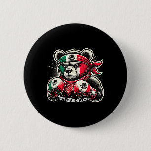 Badge Rond 5 Cm Boxe mexicaine Ponte Trucha En El Ring