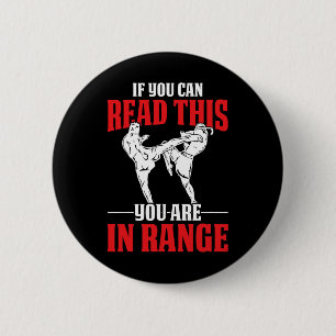 Badge Rond 5 Cm Boxe Muay Thai drôle de MMA arts martiaux mixtes c