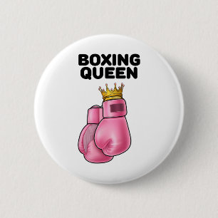 Badge Rond 5 Cm Boxe Queen Femen Boxing Girls Boxer Boxer 1