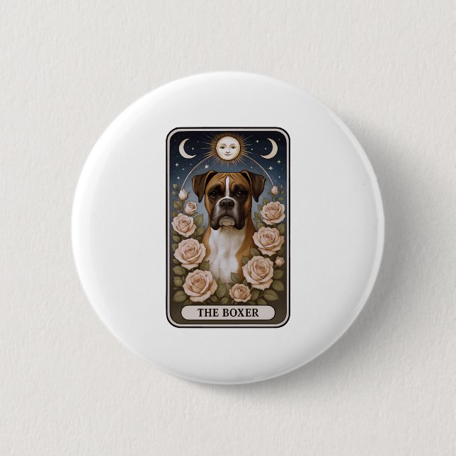 Badge Rond 5 Cm Boxer (Devant)