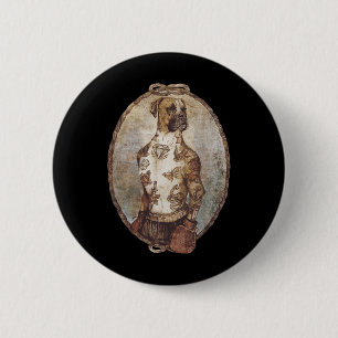 Badge Rond 5 Cm Boxer Chien Boxer Funny Boxer Art Box Club Pour Ho
