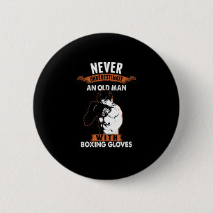 Badge Rond 5 Cm Boxer du joueur de boxe Boxer Combat Sports Kickbo