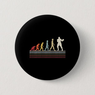 Badge Rond 5 Cm Boxer Evolution Funny Boxer Cadeau Retro Vintage B