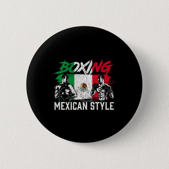Badge Rond 5 Cm Boxer Mexicain Boxer (Devant)
