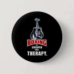 Badge Rond 5 Cm Boxer Son Moins Cher Que Thérapie Drôle Dire