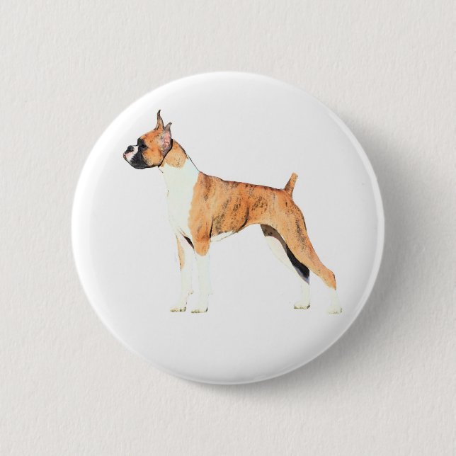 Badge Rond 5 Cm Boxeur (Devant)