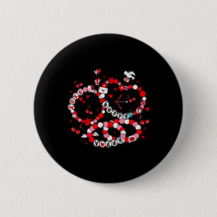 Badge Rond 5 Cm Bracelets d'amitié de la Saint-Valentin Happy Xoxo