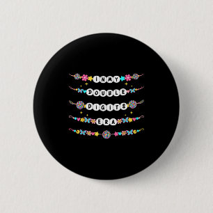 Badge Rond 5 Cm Bracelets d'amitié de l'ère de mes chiffres double