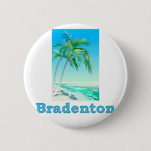 Badge Rond 5 Cm Bradenton, la Floride