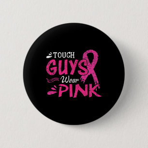 Badge Rond 5 Cm Braille Cancer Awareness Tough Guys
