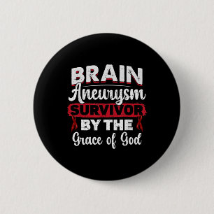 Badge Rond 5 Cm Brain Aneurysm Survivor Medical Condition Aneurysm