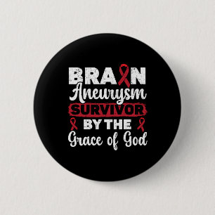 Badge Rond 5 Cm Brain Aneurysm Survivor Medical Condition Aneurysm