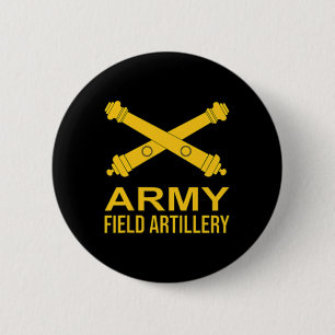 Badge Rond 5 Cm Branche d'artillerie de campagne de l'armée améric