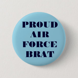 Badge Rond 5 Cm Brat de la Force aérienne de Button