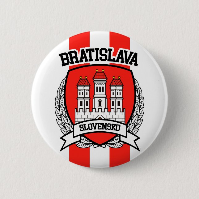 Badge Rond 5 Cm Bratislava (Devant)