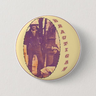 Badge Rond 5 Cm Brautigan
