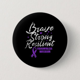 Badge Rond 5 Cm Brave résistance résistance résistance à la fibro 
